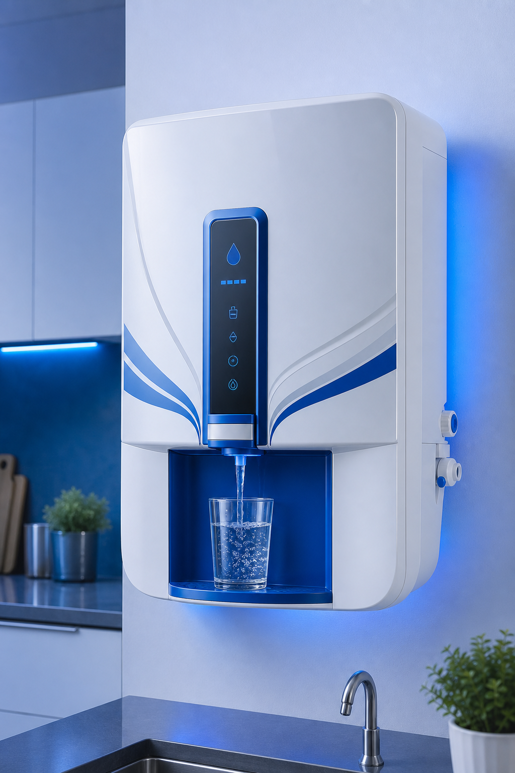 Wall-mounted RO water purification machine