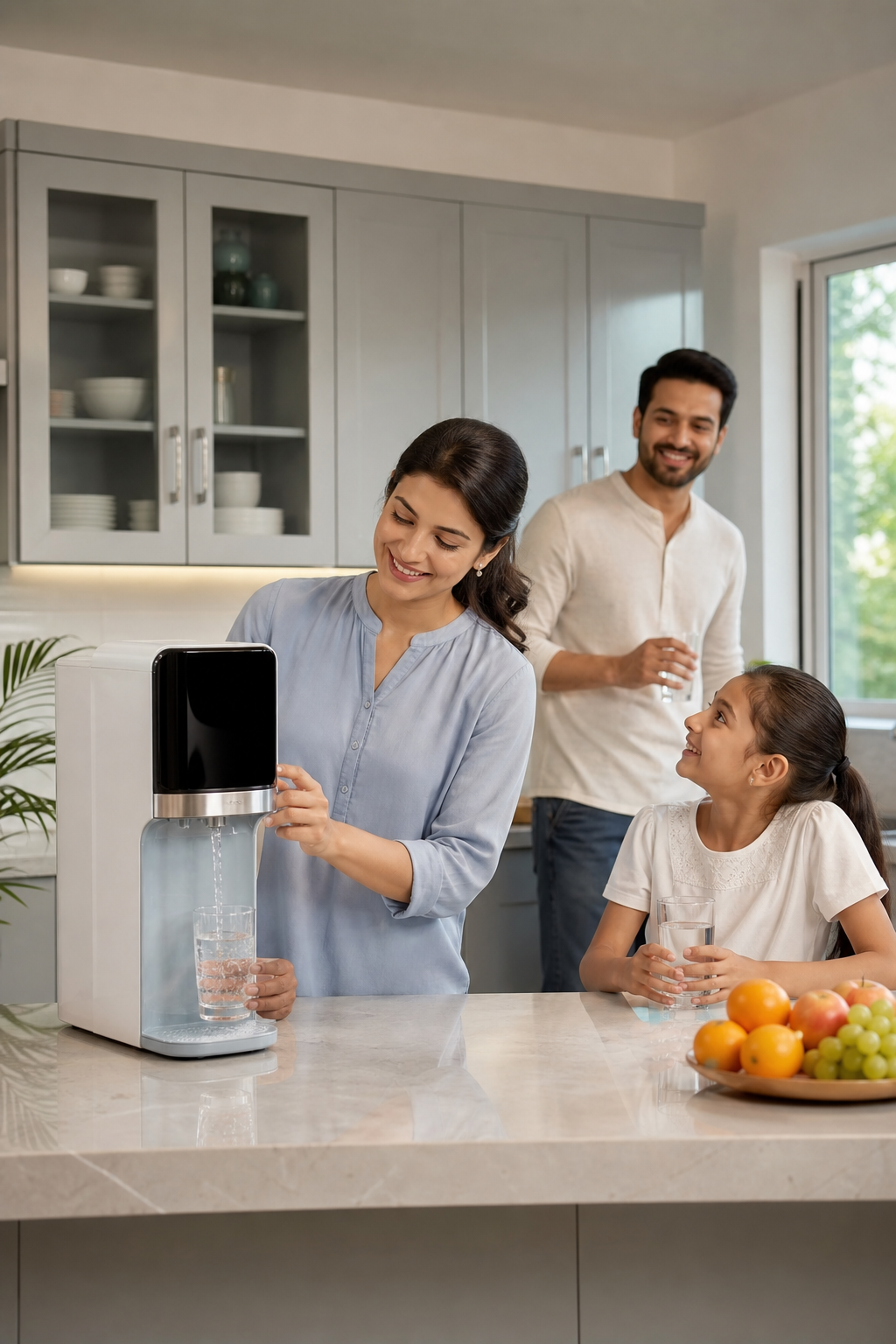 RO purifier with pure drinking water
